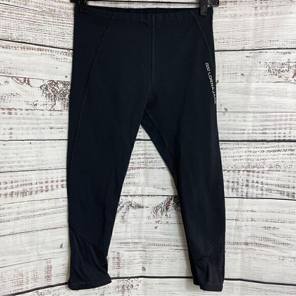Lorna Jane Leggings Womens capri 7/8 Mesh Active No Chafe - Picture 1 of 11